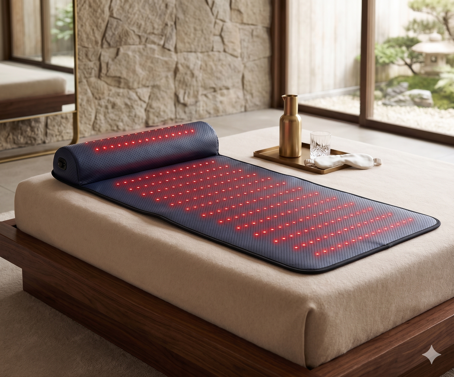 Red Light Therapy Mat with Far Infrared Heat 3D Neck Support Professional Pain Relief Massage Mat | Rayvva