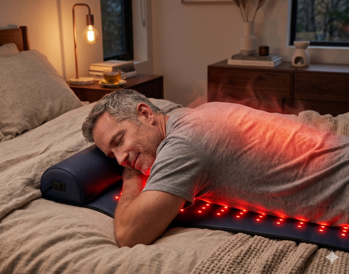 Red Light Therapy Mat with Far Infrared Heat 3D Neck Support Professional Pain Relief Massage Mat | Rayvva