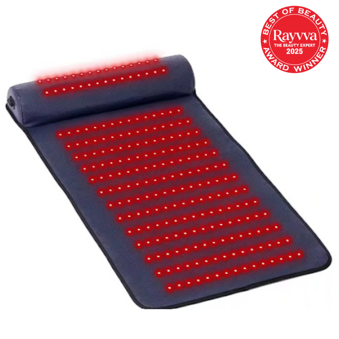 Red Light Therapy Mat with Far Infrared Heat 3D Neck Support Professional Pain Relief Massage Mat | Rayvva